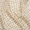 1 Yard Cream Brown Polka Dot Silk Burnout Stripe Fabric for Blouses Skirts 54" Width